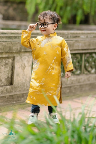 Áo Dài Bé Trai In 3D Thời Trang