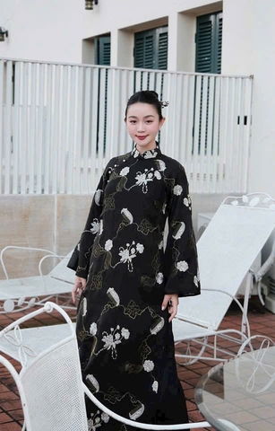 Áo Dài Cách Tân Vân Hoa 3D Hiện Đại