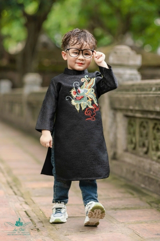 Áo Dài Bé Trai In 3D Thời Trang