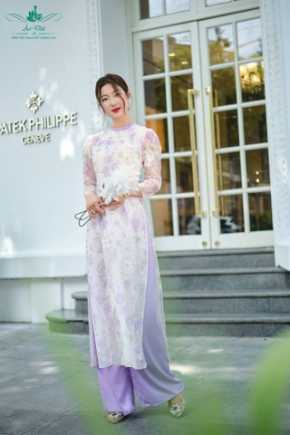 Áo Dài Cách Tân Voan Tơ Pastel Ngọt Ngào