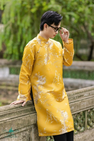 Áo Dài Nam Tafta In 3D Trẻ Trung Hiện Đại