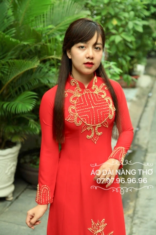 áo dài cưới cô dâu chú rể