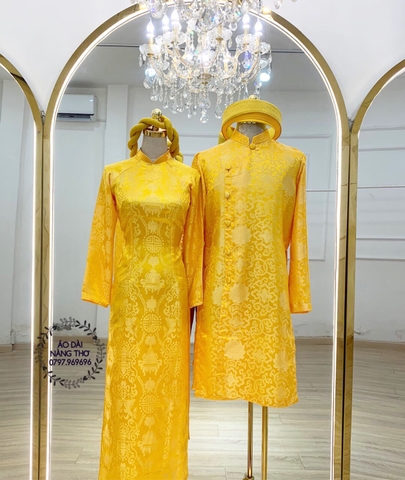 áo dài cặp đám cưới