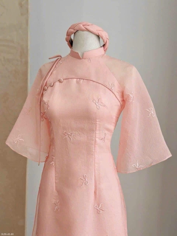 Áo Dài Cách Tân Voan Tơ Pastel Ngọt Ngào